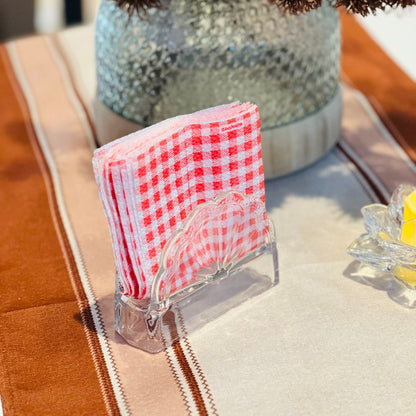 Porta Guardanapos Cristal Ecológico - 9cmx4x13