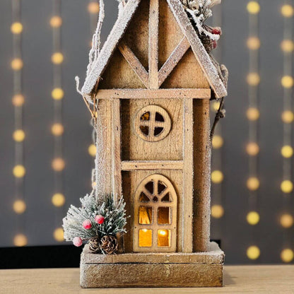 Casinha Natalina Com Led - 49cm