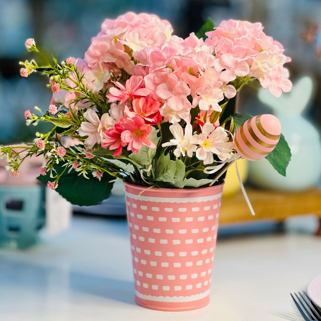 Cachepot Com Orelha Rosa - 27cm