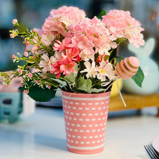 Cachepot Com Orelha Rosa - 27cm