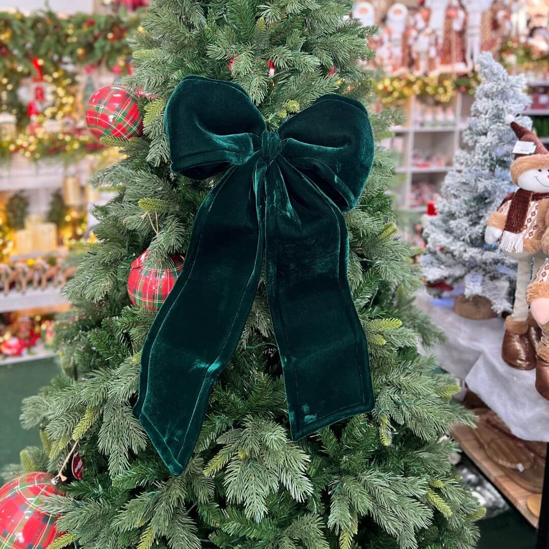 Laço de Veludo Verde – 80cm