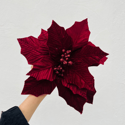 Flor Bordô com 12 Pétalas – 20cm