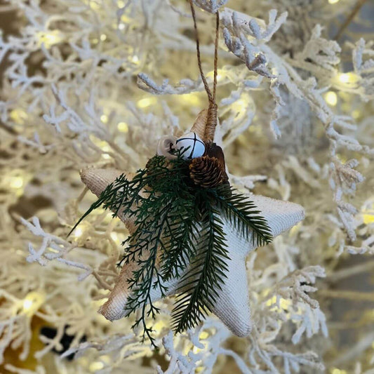 ENFEITE ESTRELA NATAL -19cm