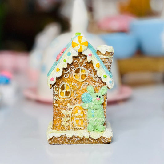 Enfeite Decorativo Páscoa Casinha Com Led - 14,8x8x10cm