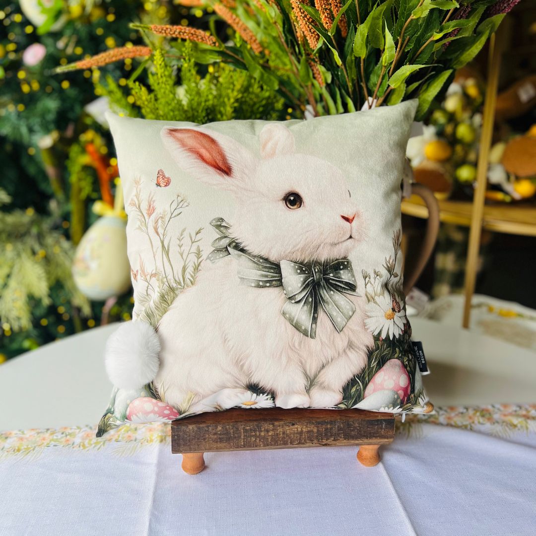 Capa Páscoa Com Pompom - 43x43cm (399158)