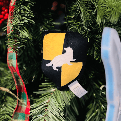 Enfeite Brasão Lufa Lufa 10cm - Harry Potter