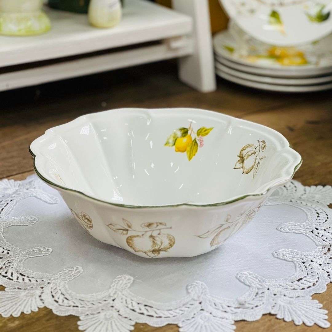 Tigela Grande Toscana Limão Siciliano - 25cm