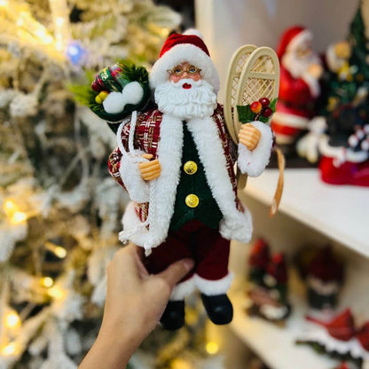 Papai Noel Com Raquetes - 30cm