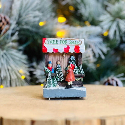 Loja de Árvore Natal Iluminada - 8x7x11cm