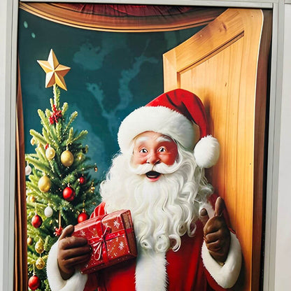 Cobre Porta Papai Noel e Árvore – 90 x 210cm