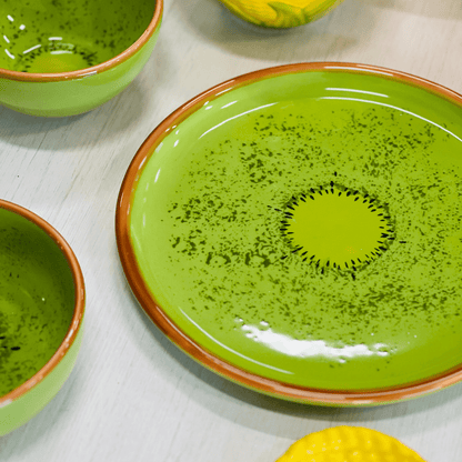 Prato de Sobremesa de Cerâmica Kiwi 23cm