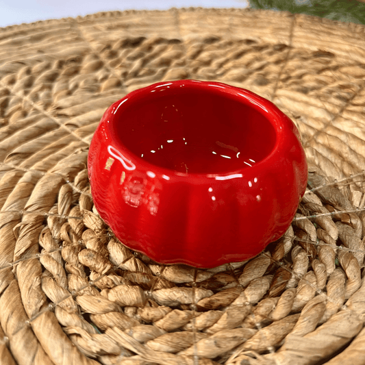 Mini Moranga Sem Tampa Vermelha de Cerâmica 8cm