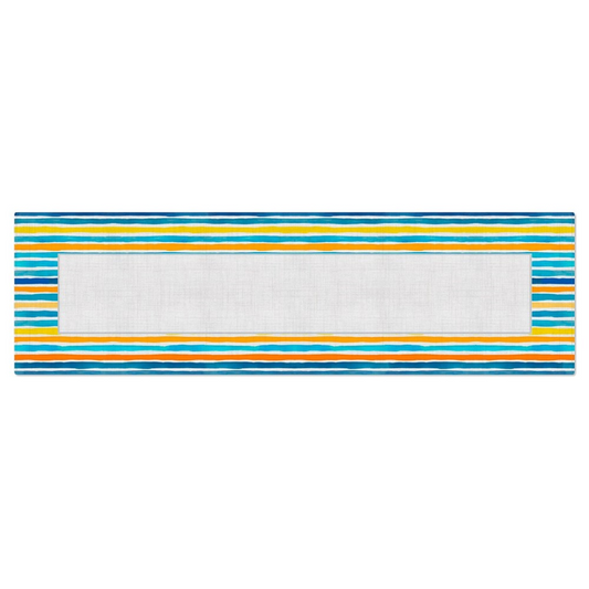 Caminho de Mesa Acqua Listras 43cm x 1,41m