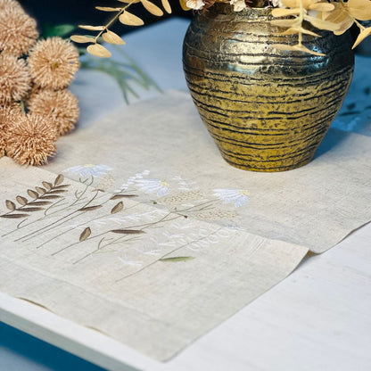 Caminho de Mesa Flores - 45x90cm (Gr-70f881)