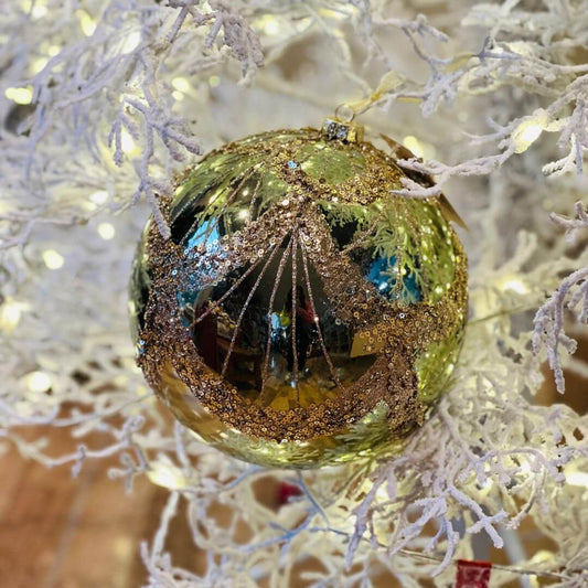 Bola Verde com Glitter – 20cm