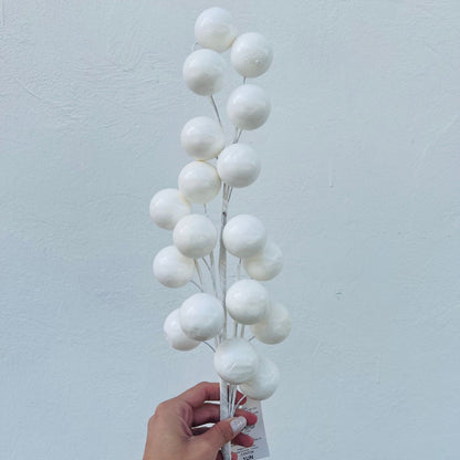 Galho Berry Brancas - 74cm