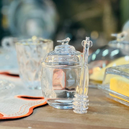 Meleira de Cristal Com Pegador e Tampa Bird - 150ml