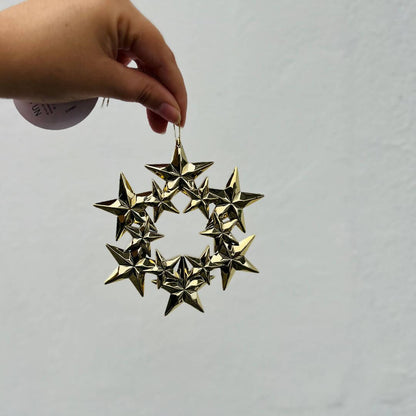Enfeite Pendente Guirlanda Estrelada – 12cm