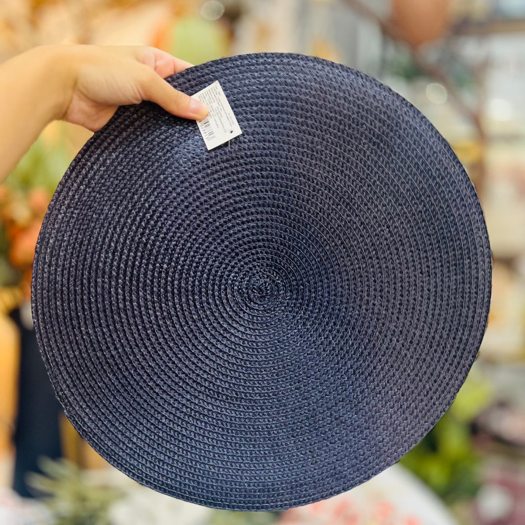 Lugar Americano de Poliéster Fresno Espiral Marinho - 38cm