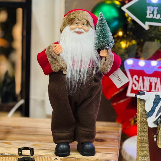 Papai Noel Tradicional em Pé – 30cm