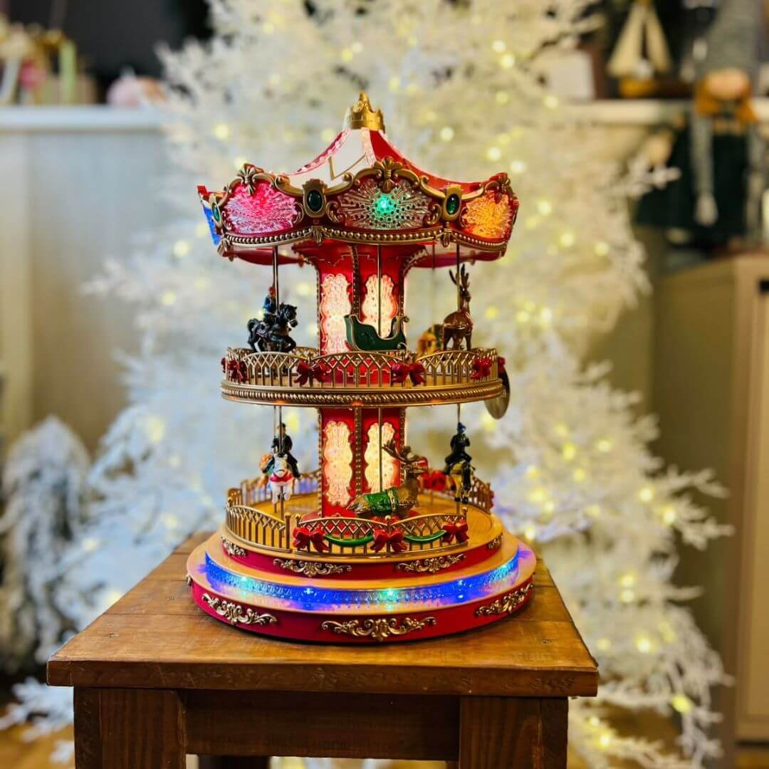 Cenario Carrossel Iluminado - 42cm