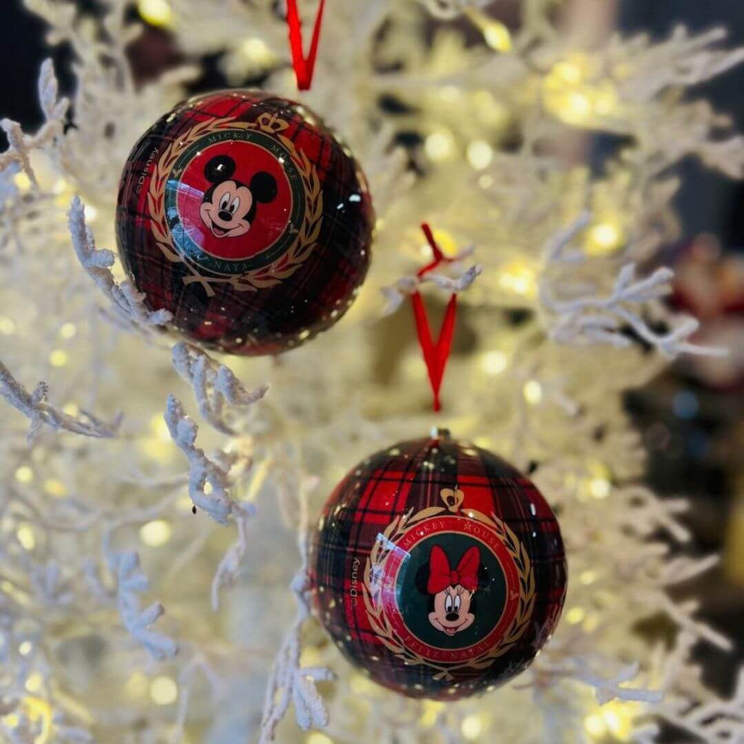 Bola Mickey Minnie Xadrez – 12cm | Jogo com 2 Peças