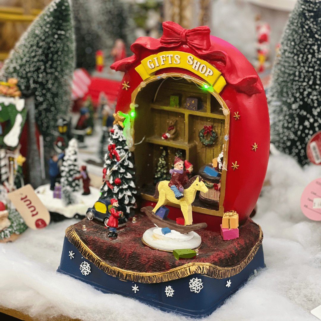 Cenário Loja de Presentes Com Led e Movimento 27cm
