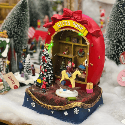 Cenário Loja de Presentes Com Led e Movimento 27cm