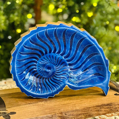 Centro de Mesa em Madeira Concha – 25cm