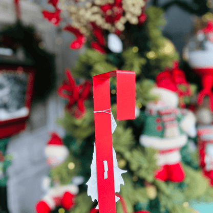 Suporte de Guirlanda Natalino Gnomo Vermelho 38x10cm