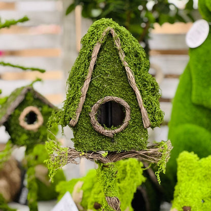 Casa de Passarinho Musgo Verde - 45cm