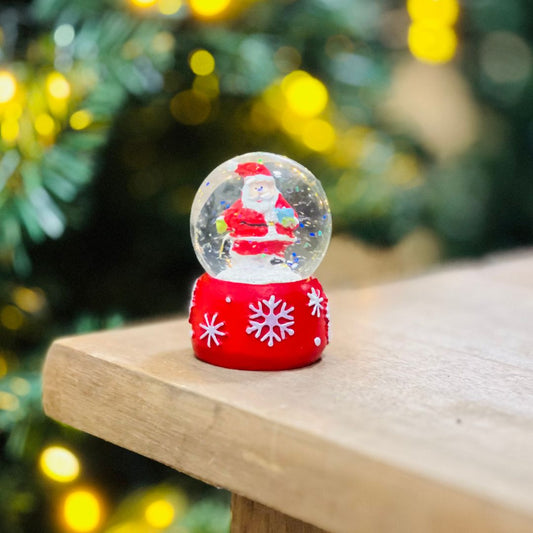 Enfeite Decorativo Globo Papai Noel - 6cm