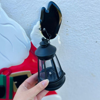 Enfeite de Metal Estaca Papai Noel com LED Solar – 75,5cm