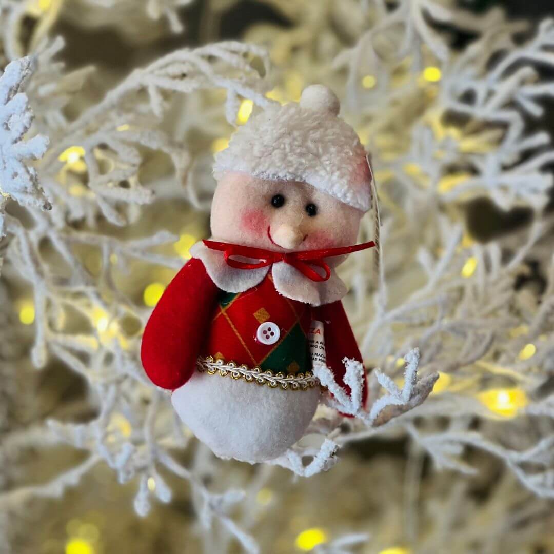 Enfeite Pendente Mamãe Noel – 15cm