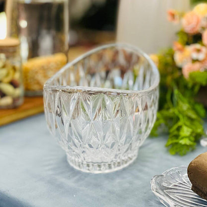 Centro de Mesa de Cristal Diamond - 28x15x13,5cm