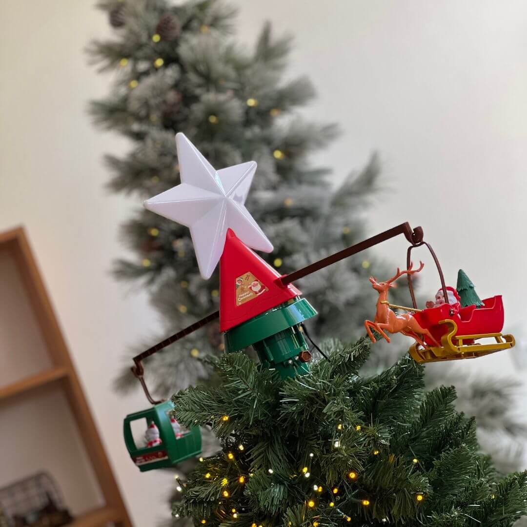 Topo de Árvore de Natal com Som e Movimento - Bivolt 