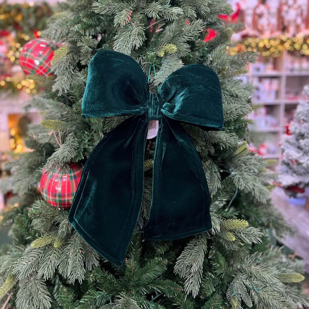Laço de Veludo Verde – 47cm