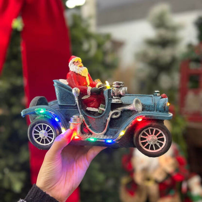 Vila Decorativa Carro Iluminado – 23cm