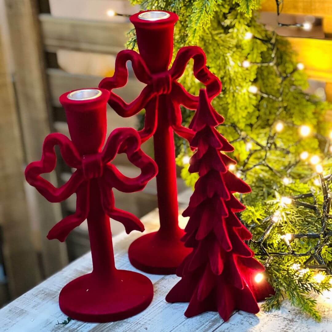 Árvore Decorativa Flocada Marsala | 20 cm