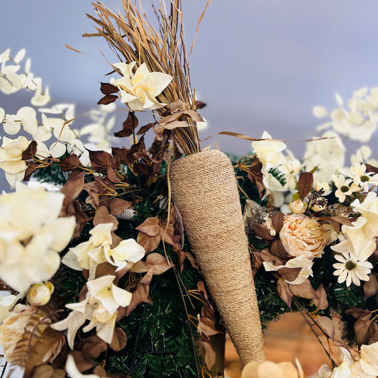 Cenoura Decorativa Bege - 75cm