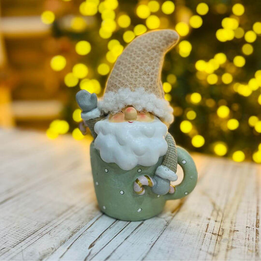 Caneca Decorativa com Papai Noel – 14cm
