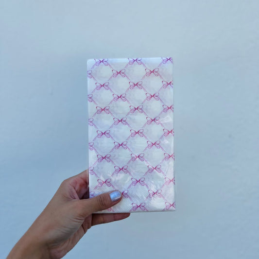 Guardanapo de Papel Laçinhos Com 20 Peças - 33x40cm