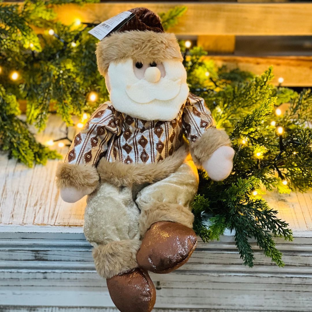 Papai Noel Natalino Sentado - 40 cm