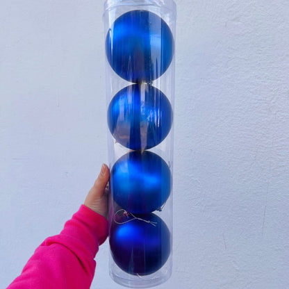 Jogo com 4 Bolas Fosca Tubo - 10cm