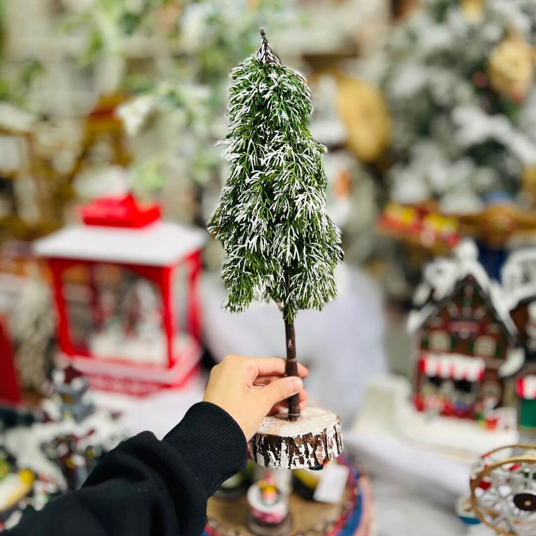 Pinheiro Mesa Nevado Verde - 50cm