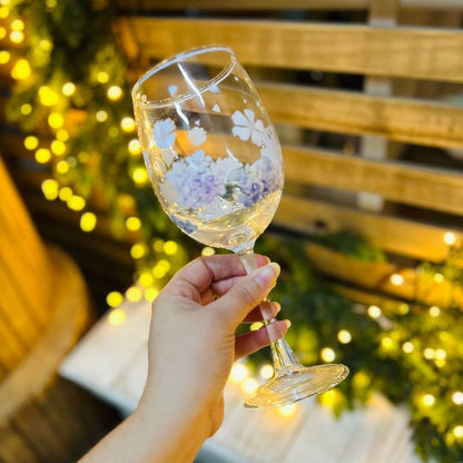 Taça para Vinho em Vidro Colorido – 450ml | 22cm