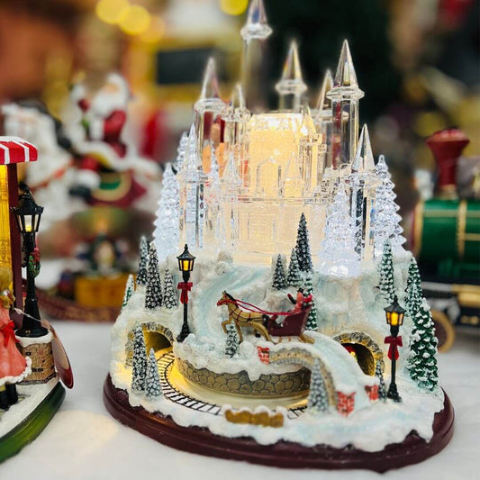 Cenário Castelo Decorativo com LED, Movimento e Música – 19 x 16 x 23cm