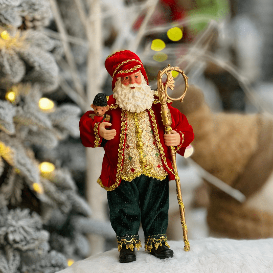 Papai Noel Colecionável King 30cm