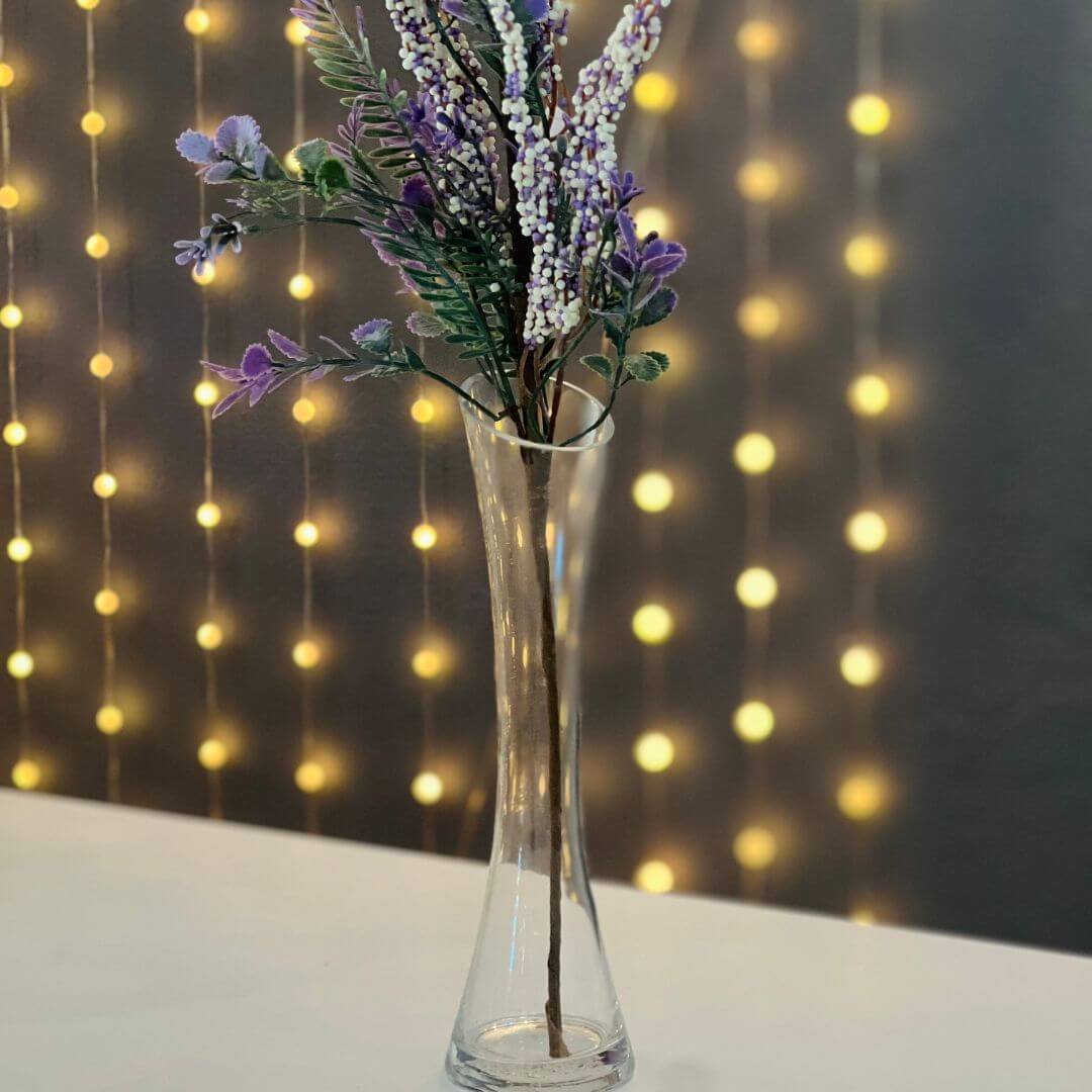 Vaso Tulipa de Vidro Transparente – 25cm