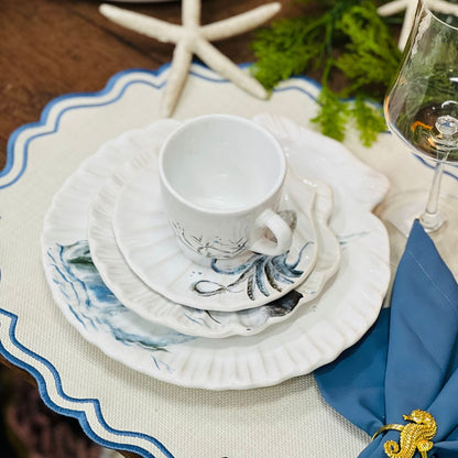 Prato Sobremesa Ocean Branco - 18,5